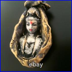 Pendentif tara blanc pendentif amulette talisman pendentif bouddha sculpture art
