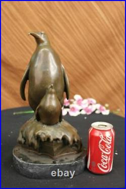 Pingouin Français Bronze Sculpture Par Milo Art Nouveau Depose France Figurine
