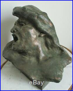Rare sculpture statue Alfred FINOT 1909 Expressionniste curiosité Era Bourdelle