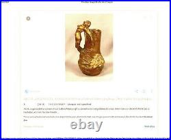Rare vase en bronze art nouveau signé Karl Korschann