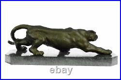 Rembrandt Bugatti Art Déco Léopards Bronze Sculpture Cubism Panthers Statue