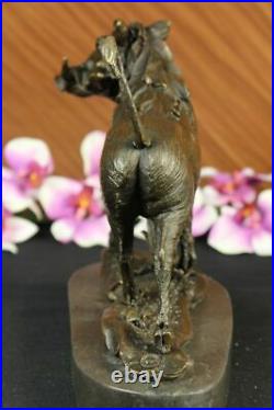 Sanglier Sauvage Cochons Pure Bronze Sculpture Statue Art Décor Ferme Cabine Nr