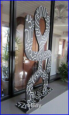 Sculpture Art Brut Dancing Keith Haring