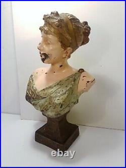 Sculpture Buste Femme Galatée Emmanuel Villanis Blot Art Nouveau XIXème