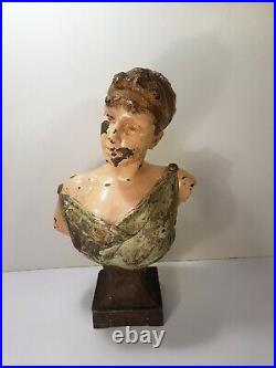 Sculpture Buste Femme Galatée Emmanuel Villanis Blot Art Nouveau XIXème