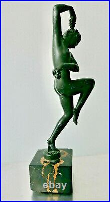 Sculpture Max Le Verrier, Vendanges signé Denis ART DECO 1930