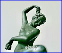 Sculpture Max Le Verrier, Vendanges signé Denis ART DECO 1930