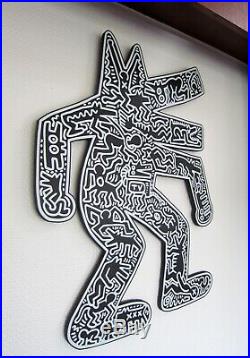 Sculpture Murale Art Brut Dogmania Keith Haring