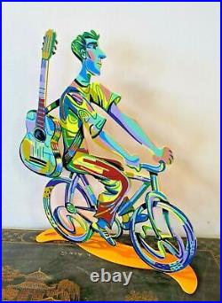 Sculpture Pop Art Metal Troubador rider par DAVID GERSTEIN