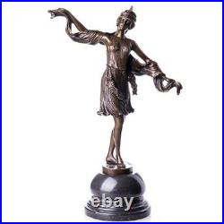 Sculpture en bronze Figure Statue Art Déco Danseuse #62565