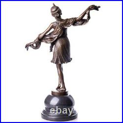 Sculpture en bronze Figure Statue Art Déco Danseuse #62565