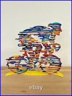 Sculpture métal pop art Cyclistes par DAVID GERSTEIN