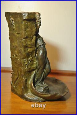 Sculpture statue ancienne art nouveau 1900 régule d'après Émile Joseph CARLIER