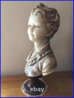 Sculpture statue en cire buste d'enfant art nouveau bust wax children