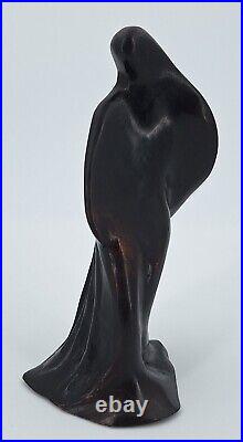 Sculpture statuette Tanagra en bronze stylisée Art Nouveau