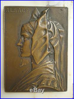 Serre Livres Alsace Marbre Bronze Patine Strasbourg Medaille Sculpture Ancien
