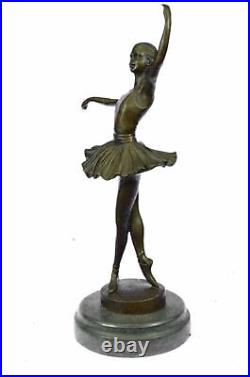 Signe Original Ballerine Danseuse Bronze Statue Sculpture Art Nouveau Décor