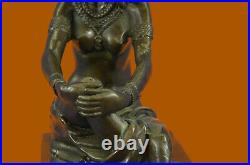 Signée Chiparus Égyptienne Reine Bronze Art Déco Nouveau Sculpture Statue Deal