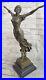 Signee-Style-Art-Nouveau-Danseur-Avec-Long-Bronze-Sculpture-Statue-01-iwrn