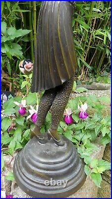 Statue Bronze Femme style Art Nouveau Danseuse Russe Demetre Chiparus 53cm