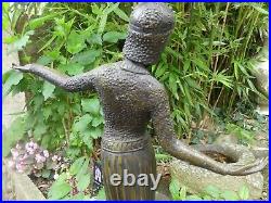 Statue Bronze Femme style Art Nouveau Danseuse Russe Demetre Chiparus 53cm