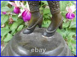 Statue Bronze Femme style Art Nouveau Danseuse Russe Demetre Chiparus 53cm