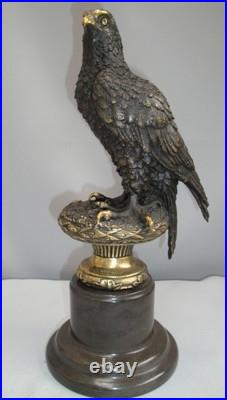 Statue Sculpture Aigle Oiseau Animalier Style Art Deco Style Art Nouveau Bronze