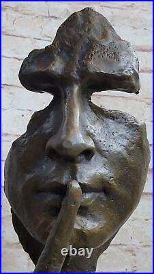 Statue / Sculpture Art Déco / Style Nouveau Bronze Dali Le Silence Chaud En
