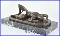 Statue Sculpture Athlete Sexy Style Art Deco Style Art Nouveau Bronze massif Sig