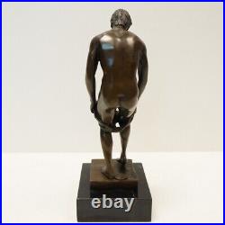 Statue Sculpture Athlete Sexy Style Art Deco Style Art Nouveau Bronze massif Sig