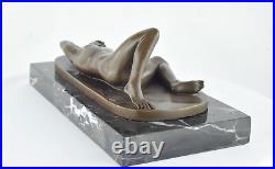 Statue Sculpture Athlete Sexy Style Art Deco Style Art Nouveau Bronze massif Sig