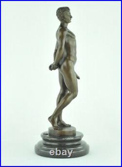 Statue Sculpture Athlete Sexy Style Art Deco Style Art Nouveau Bronze massif Sig