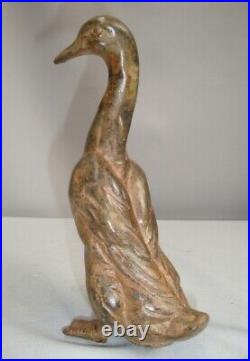 Statue Sculpture Canard Oie Oiseau Animalier Style Art Deco Style Art Nouveau Br