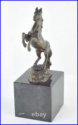 Statue Sculpture Cheval Animalier Style Art Deco Style Art Nouveau Bronze massif