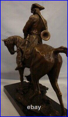 Statue Sculpture Cheval Chasse Animalier Valet Style Art Deco Style Art Nouveau