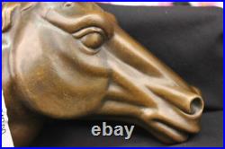 Statue Sculpture Cheval Faune Art Déco Style Art Nouveau Pure Bronze Figurine