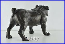 Statue Sculpture Chien Bouledogue Animalier Style Art Deco Style Art Nouveau Bro