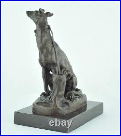 Statue Sculpture Chien Chasse Animalier Style Art Deco Style Art Nouveau Bronze