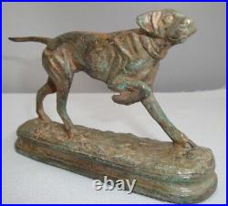 Statue Sculpture Chien Setter Chasse Animalier Style Art Deco Style Art Nouveau