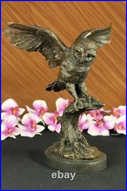Statue Sculpture Chouette Oiseau Faune Art Déco Style Nouveau Figurine