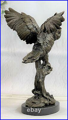 Statue Sculpture Chouette Oiseau Faune Deco Style Art Nouveau Bronze Affaire