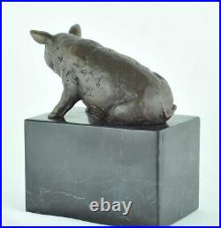 Statue Sculpture Cochon Animalier Style Art Deco Style Art Nouveau Bronze massif