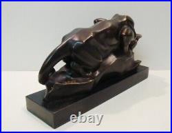 Statue Sculpture Cougar Animalier Style Art Deco Style Art Nouveau Bronze massif