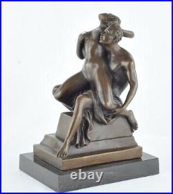 Statue Sculpture Couple Sexy Style Art Deco Style Art Nouveau Bronze massif Sign