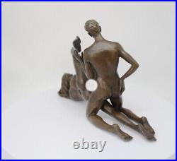 Statue Sculpture Couple Sexy Style Art Deco Style Art Nouveau Bronze massif Sign