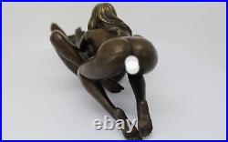 Statue Sculpture Couple Sexy Style Art Deco Style Art Nouveau Bronze massif Sign