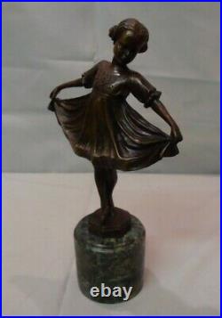 Statue Sculpture Danseuse Classique Opera Style Art Deco Style Art Nouveau Bronz