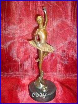 Statue Sculpture Danseuse Classique Opera Style Art Deco Style Art Nouveau Bronz