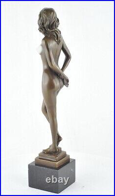 Statue Sculpture Danseuse Nue Sexy Style Art Deco Style Art Nouveau Bronze massi