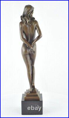 Statue Sculpture Danseuse Nue Sexy Style Art Deco Style Art Nouveau Bronze massi